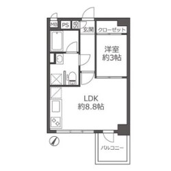 リアン西新の物件間取画像